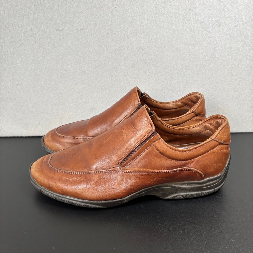 Allen Edmonds Weekender Mens 11D Brown Leather Comfort Loafers Slip On Shoes
